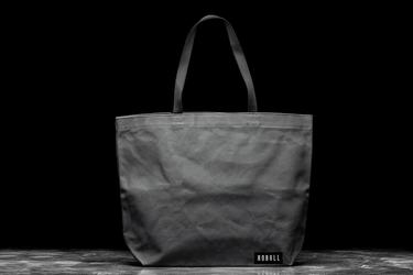 Nobull Waxed Canvas Open Top Tote Women's Bags Grey | Australia (ZO9267)